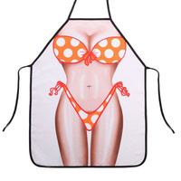 Cartoon Comic Kitchen Cooking Apron (Bikini) Cotton