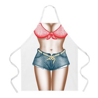 Cartoon Comic Kitchen Cooking Apron (Famer) Cotton
