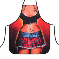 Cartoon Comic Kitchen Cooking Apron (Skirt Girl) Cotton