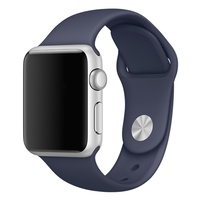 Soft Silicone Sport Style Replacement iWatch Strap for Apple Dark Blue 38mm 