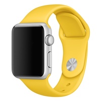 Soft Silicone Sport Style Replacement iWatch Strap Band (Yellow/38mm)