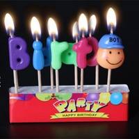 5pcs Colored Candles Birthday Cake Party Supply Celebration Parties Decoration