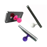3 x iPhone & Android Mobile Blob Knob Smartphone Suction Stands Mixed Colour