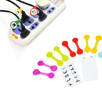 3 Packs of Smart Office Coded Cable Organisation Paper Lables Mixed Colour