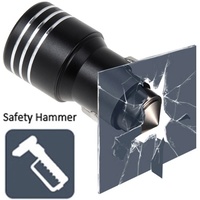 2 USB Ports 5V 2.1A Car Charger with Safety Hammer Function (Black)