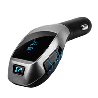 Bluetooth CarKit Wireless Fm Trans Radio Adapt FM Modulator Music Mp3 Usb Player