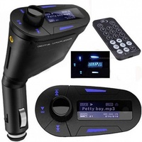Transmitter Car MP3 Player Wireless USB For SD MMC LCD Blue