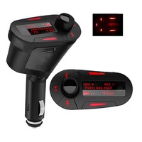 Transmitter Car MP3 Player Wireless USB For SD MMC LCD Remote FM Transmitter RED