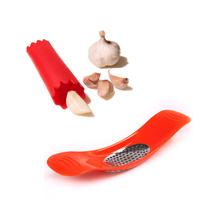 Garlic Peeler & Ezy Press Crusher Prep Kit Mixed Colour ABS / Stainless Steel