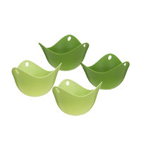 Silicone Egg Poacher Poach-Pods Boiler Green