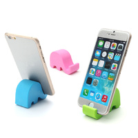 3 x Cute & Clever Tablet/Mobile Phone Elephant Stands YellowBlackGreenBlueRose Pink