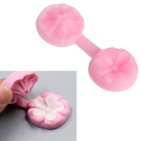 Silicone Flower Cake Fondant Decorating Baking Mould DIY Sugar Craft Tool Pink