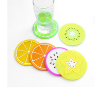 5 x Cool-Cute Fruits Drink Coasters