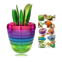 Fruit Factory 10 in 1 Kitchen Gadgets Tools Organizer Mixed Colour 