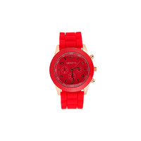 POP Classic - Silicone Quartz Watch Red