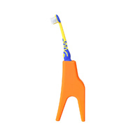 Creative Kids Animal Toothbrush Holder Stand - Cute Giraffe Shape Design Orange 