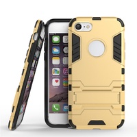 iPhone 7 Case HEAVY DUTY Iron Case Premium Shockproof Kickstand Bumper Yellow