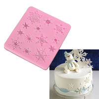 Snowflake Frozen Snow Flake Silicone Mold Gumpaste Cake Topper Fondant Chocolate
