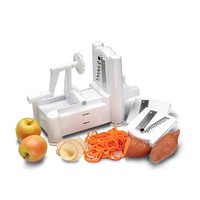 Spiral Vegetable Slicer Potato Cutter Cucumber Graters Fruit Vegetable White
