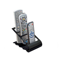 V DVD VCR Remote Control Mobile Cell Phone Holder Stand Storage Organizer Black 