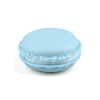 Round Jewelry Box Mini Macaron Case Storage For Necklace Earring jewelry Blue