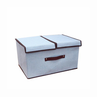 Foldable Fabric Collapsible Storage Organizer (Blue)