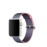 Apple Watch Strap Replacement Handmade 38mm Blue Pink Woven Nylon Band