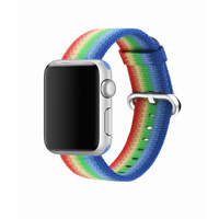 Apple Watch Strap Replacement Handmade 42mm Rainbow Woven Nylon Band