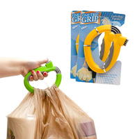 Set of 2 One Trip Grip - Shopping Handler Green/Yellow/Orange BPA Free ABS