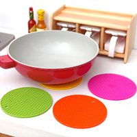 Set of 3 Kitchen Silicone Trivet Pot Pan Straightener Holder Mat Heat Non-slip Resistant