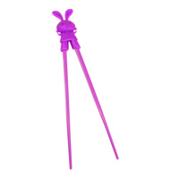Fun-Time Bunny Chopsticks - Purple BPA Free ABS