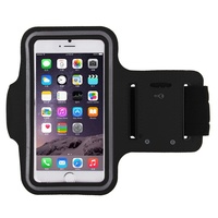 Universal PU Sports Armband Case iPhone 6 Sams Gal S IV  i9500 S III i9300 Black