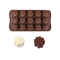 Silicone Flower Ice Cube Tray Chocolate Cake Mold Cookie Jelly Mould Baking Tool