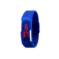 Sporty Silicone - LED Gel Watch Blue