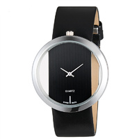 Fashion Hollow Quartz Watch Female Watches (Black)