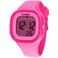 Jelly Diving & Swimming Waterproof Digital Watches Wrist Sports (Pink)