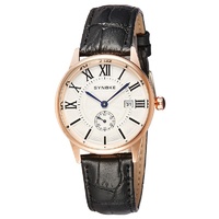 Fashion Watches Men Quartz Watch Male Wristwatches (Gold & Black)