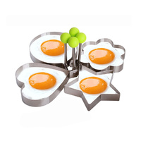 Set of 4 Premium Stainless Steel Egg Shaper Ring