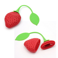 Pair of Health Herbal Strawberry Silicone Tea Infuser 100% BPA Free Silicone
