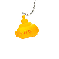 Loose Leaf Herbal Submarine Tea Infuser 100% BPA Free Silicone Yellow