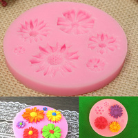 Silicone Flower Mold Cake Decorating Chocolate Sugarcraft Fondant Mould DIY Tool