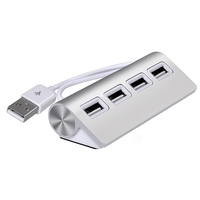 4 Port Alum USB 2.0 Hub 30cm cable iMac MacBook Pro MacBook Air Mac Mini