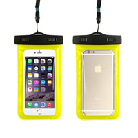 Yellow Waterproof Case Dry Bag for Smartphone
