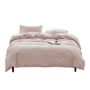 Duvet Cover Quilt Set Flat Cover Pillow Case Essential Purple Queen