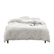Duvet Cover Quilt Set Flat Cover Pillow Case Essential White Single