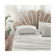 Sheet Set Bed Sheets Set Double Flat Cover Pillow Case White Essential