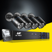 Cctv Security System 8Ch Dvr 8 Cameras 4Tb Hard Drive