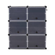 Cube Cabinet DIY Shoe Storage Cabinet Organiser Rack Shelf Stackable 6 Tier