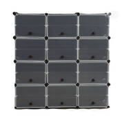 Cube Cabinet Shoe Storage Cabinet Organiser Shelf Stackable DIY 8 Tier 3 Column