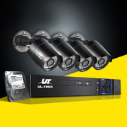 CCTV Security System 2TB 4CH DVR 1080P 4 Camera Sets